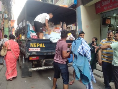 पर्सा प्रहरी द्वारा ठुलो परिणाममा कपडा  बरामद