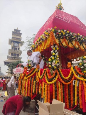 वीरगंजमा पहिलो पटक निकालियो जगन्नाथ रथ यात्रा