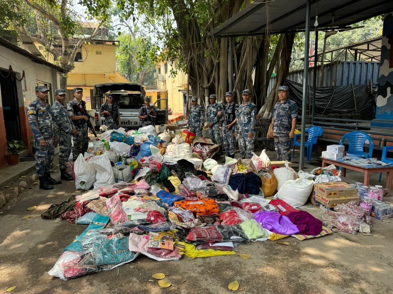 सशस्त्र प्रहरीद्वारा भन्सार छलीका समान बरामद